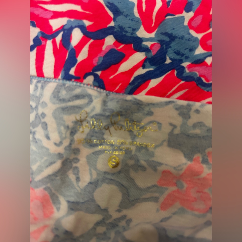Lilly Pulitzer Red and White Fitted T-Shirt - Picture 2 of 6